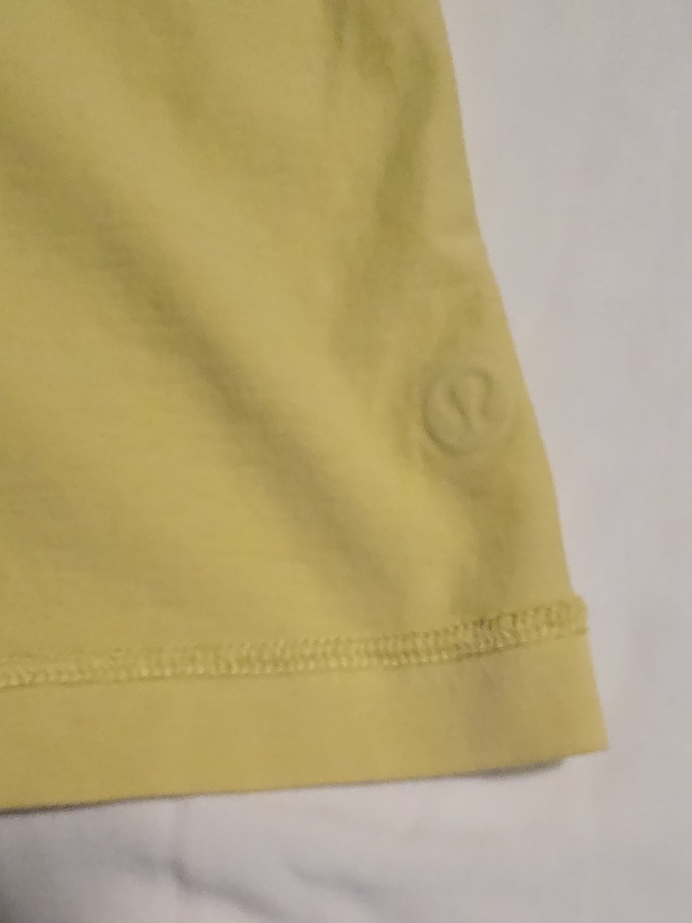 Lululemon All Yours Cotton T-Shirt Yellow Women's Size 8 - Picture 6 of 6